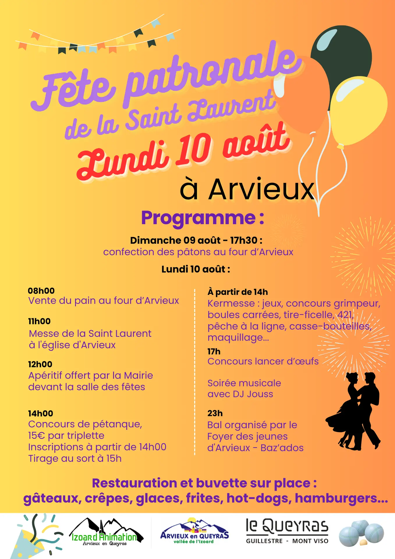 Fête Patronale de la Saint Laurent_Arvieux