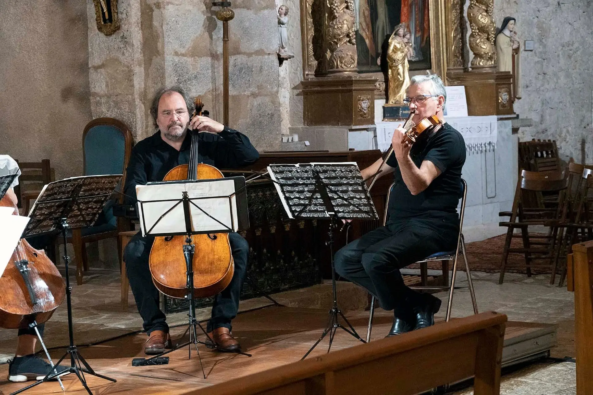 Frédéric Audibert au violoncelle