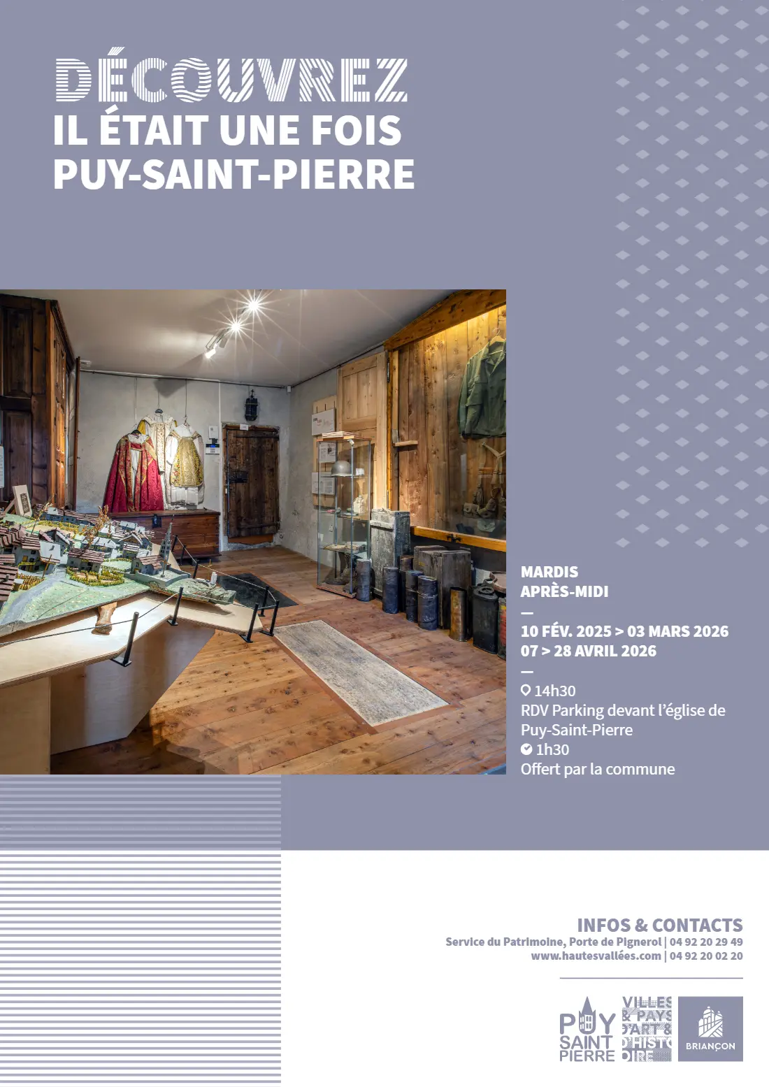 Affiche visite du patrimoine de Puy-Saint-Pierre
