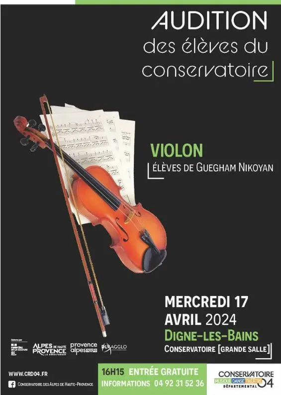 Affiche Audition de violon