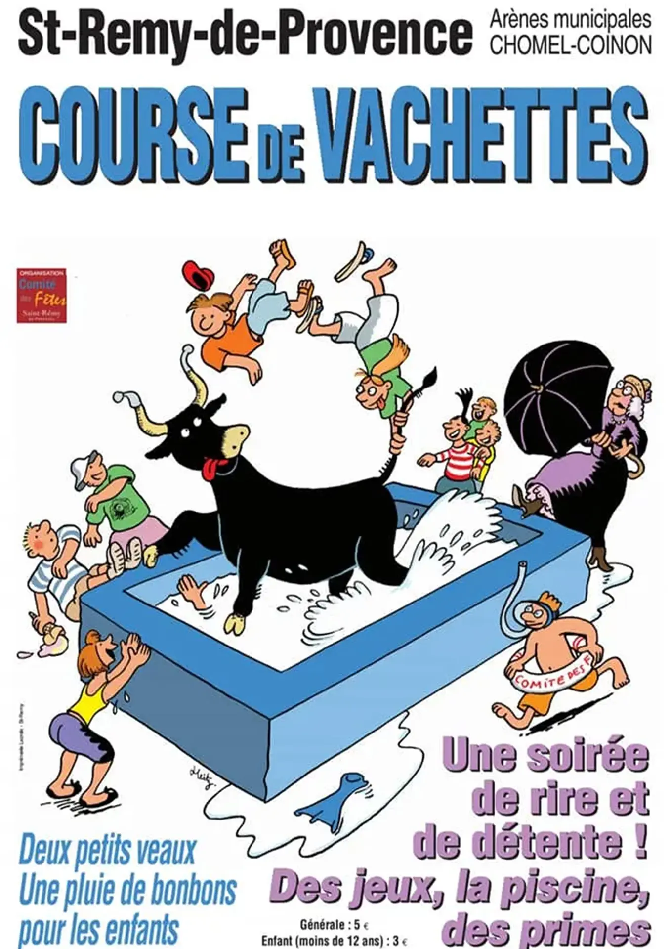 Courses de vachettes piscine à Saint-Rémy-de-Provence