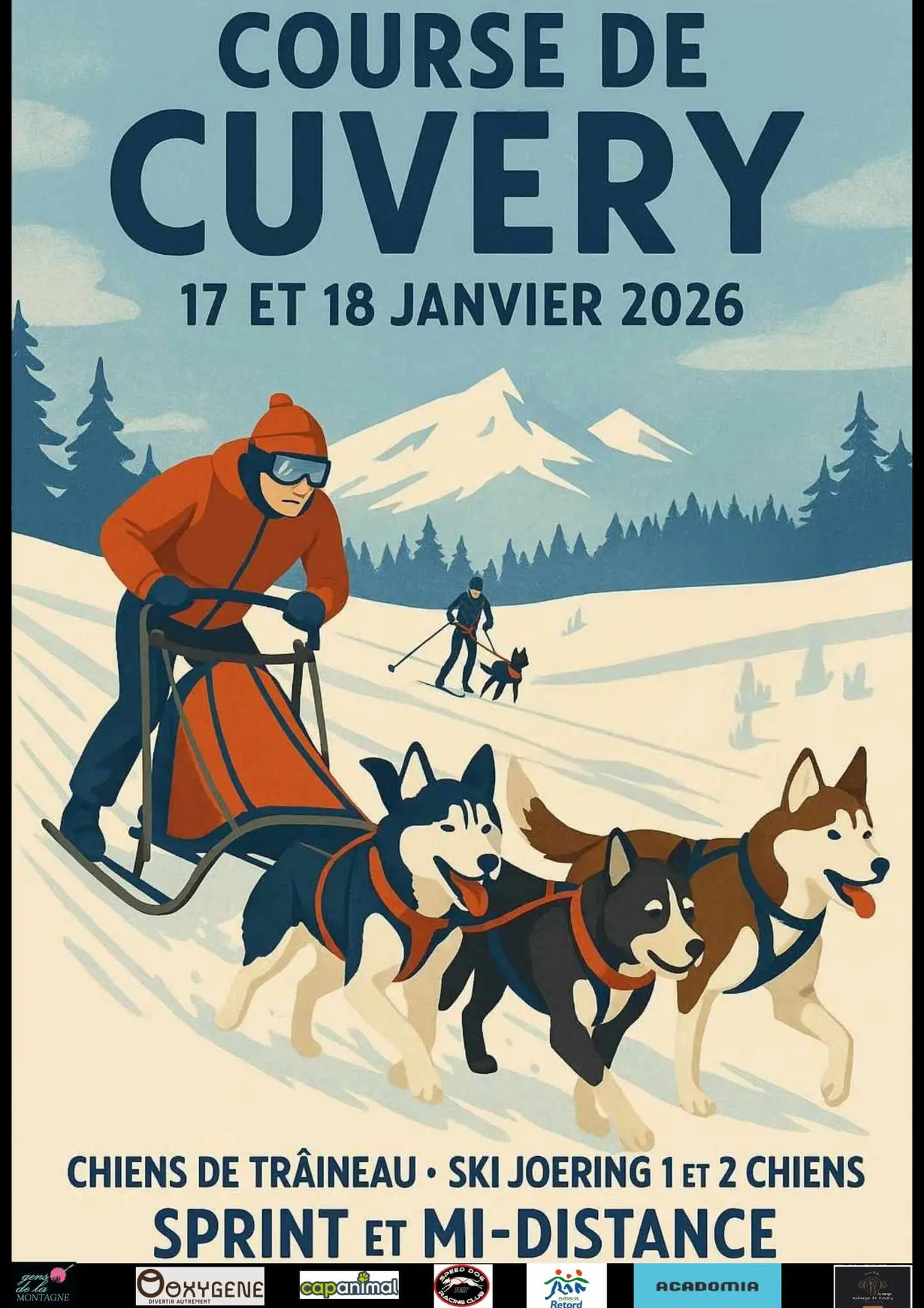 Course de Cuvéry : ski-joring, traîneau sprint et mid_Valserhône
