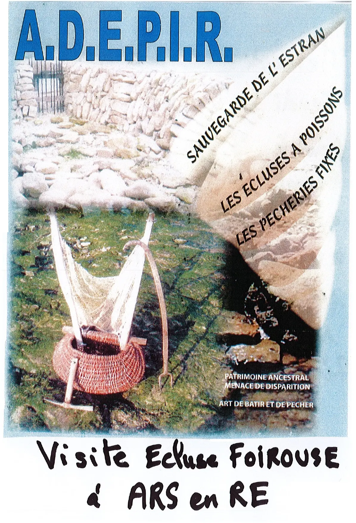 Cartel de la visita a la esclusa de La Foirouse