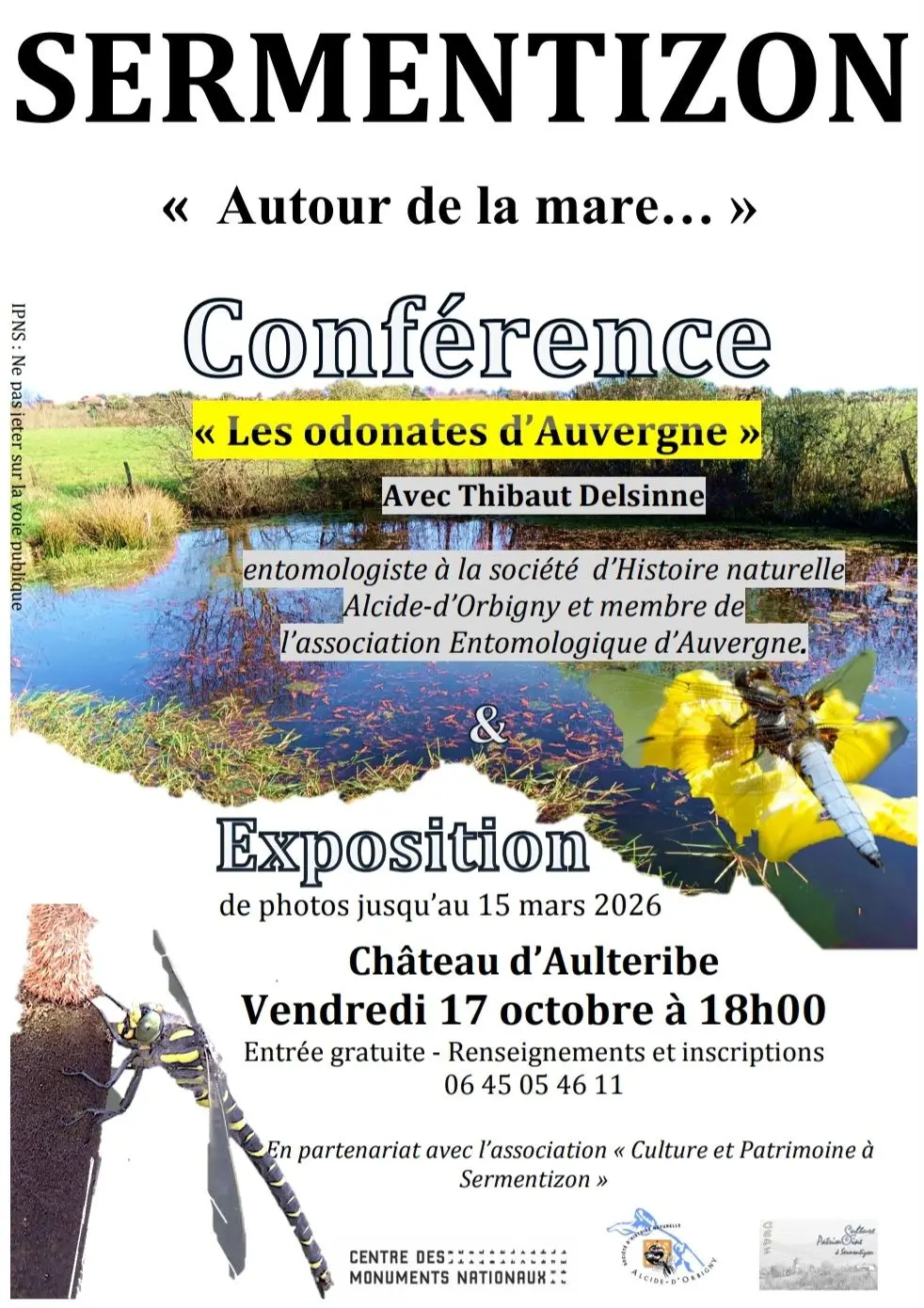 Exposition phtotos 'Autour de la mare' jusqu'au 15 mars 2026.