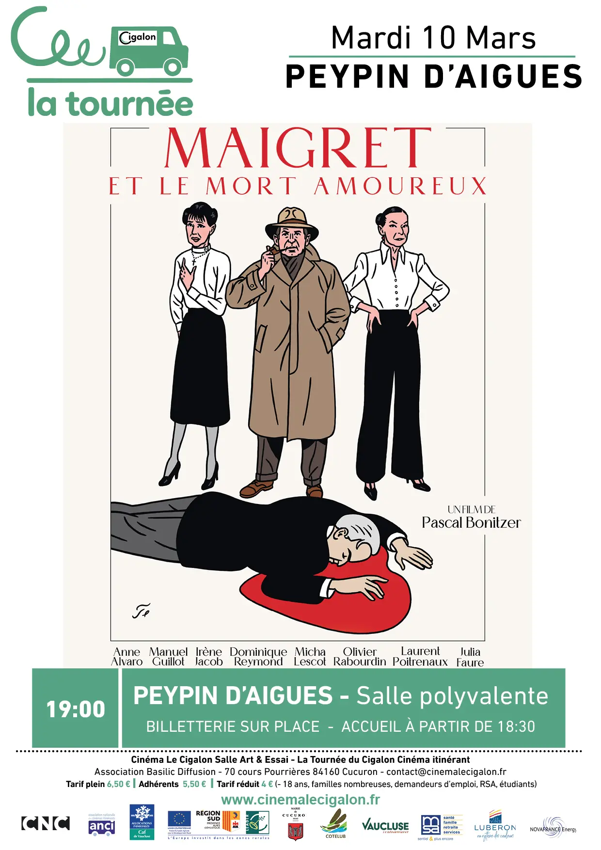 La Tournée du Cigalon à Peypin d'Aigues  :  Maigret et le mort amoureux_Peypin-d'Aigues
