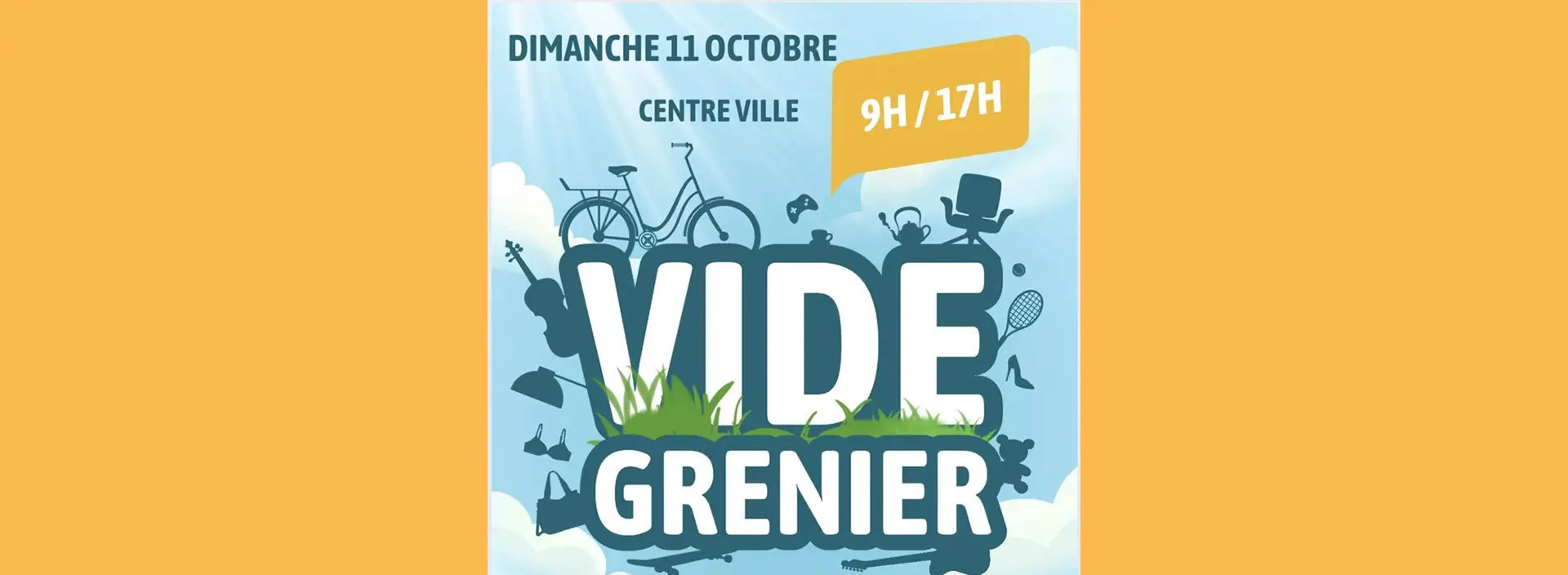 Affiche du vide grenier du Saint Rémois