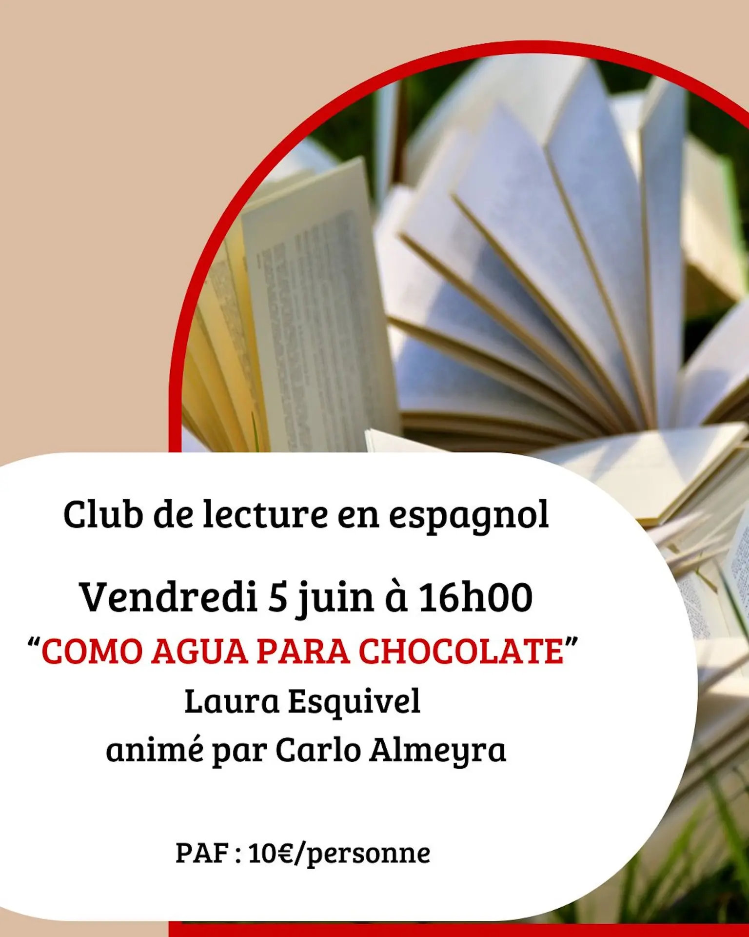 Club de lecture en espagnol : “Como agua para chocolate” de Laura ...