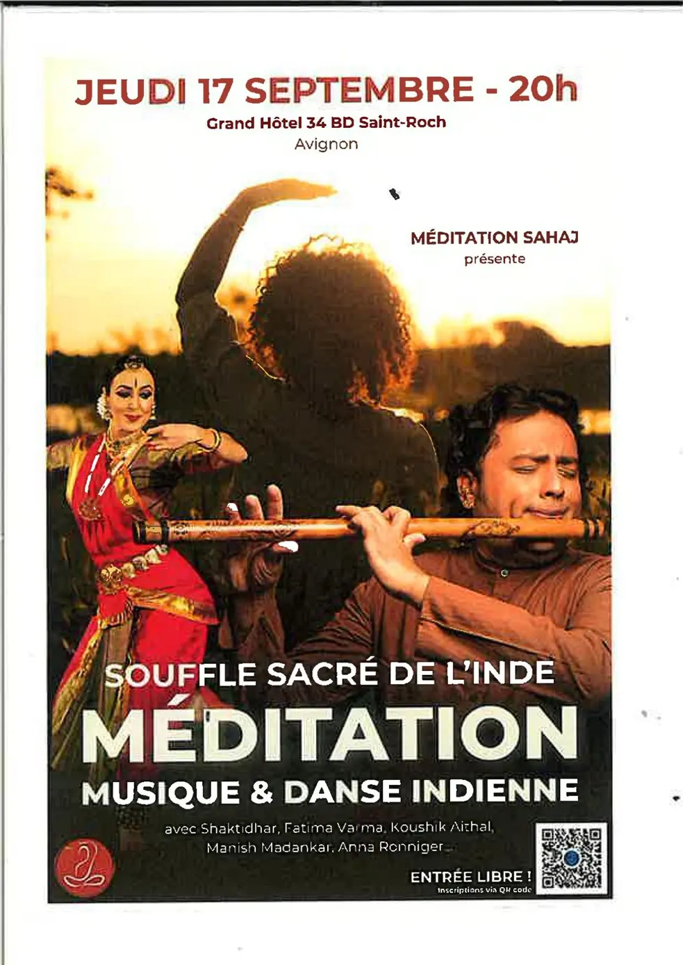 Méditation musique & danse indienne_Avignon
