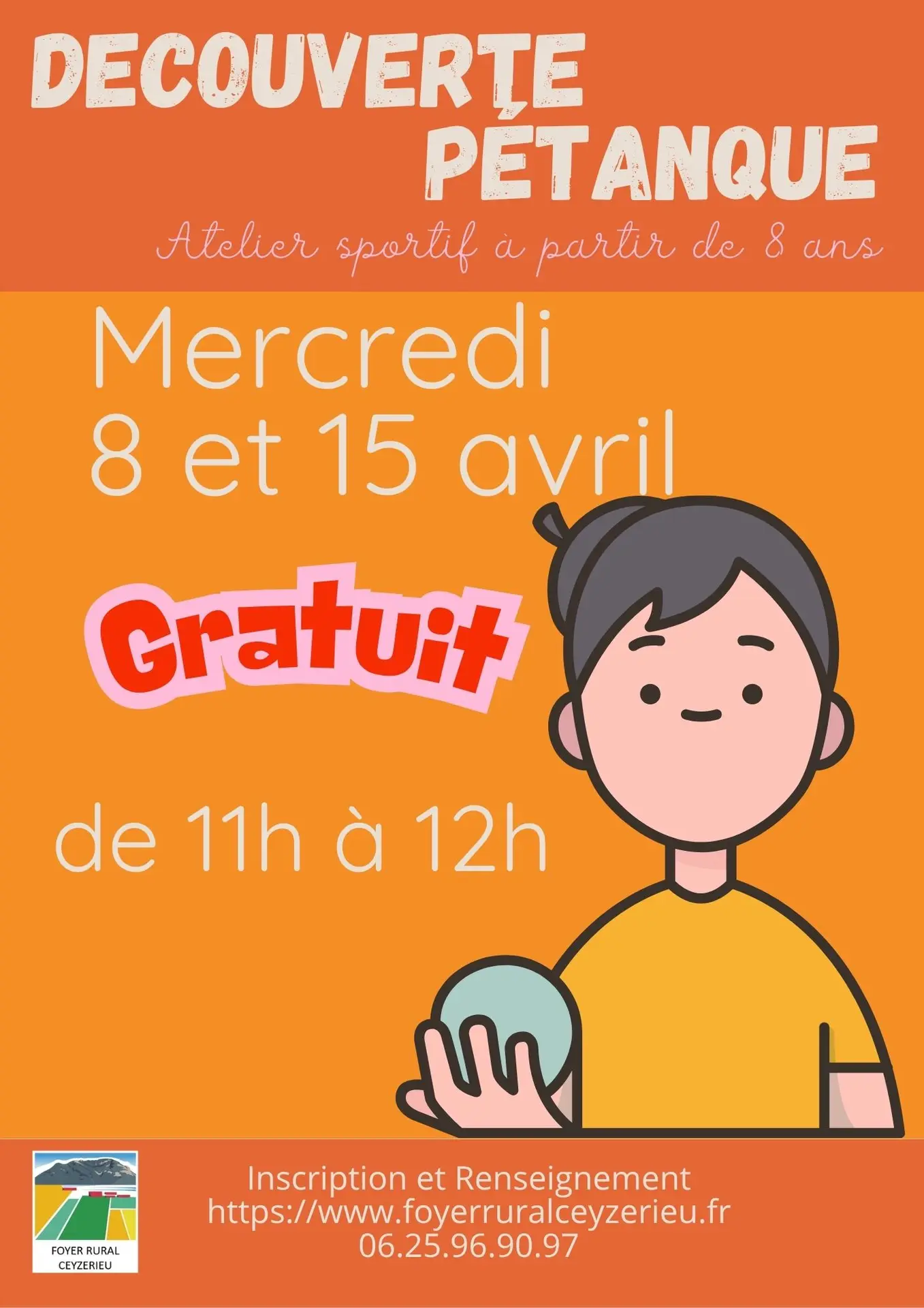 Atelier sportif Découverte de la pétanque pour les plus de 8 ans_Ceyzérieu