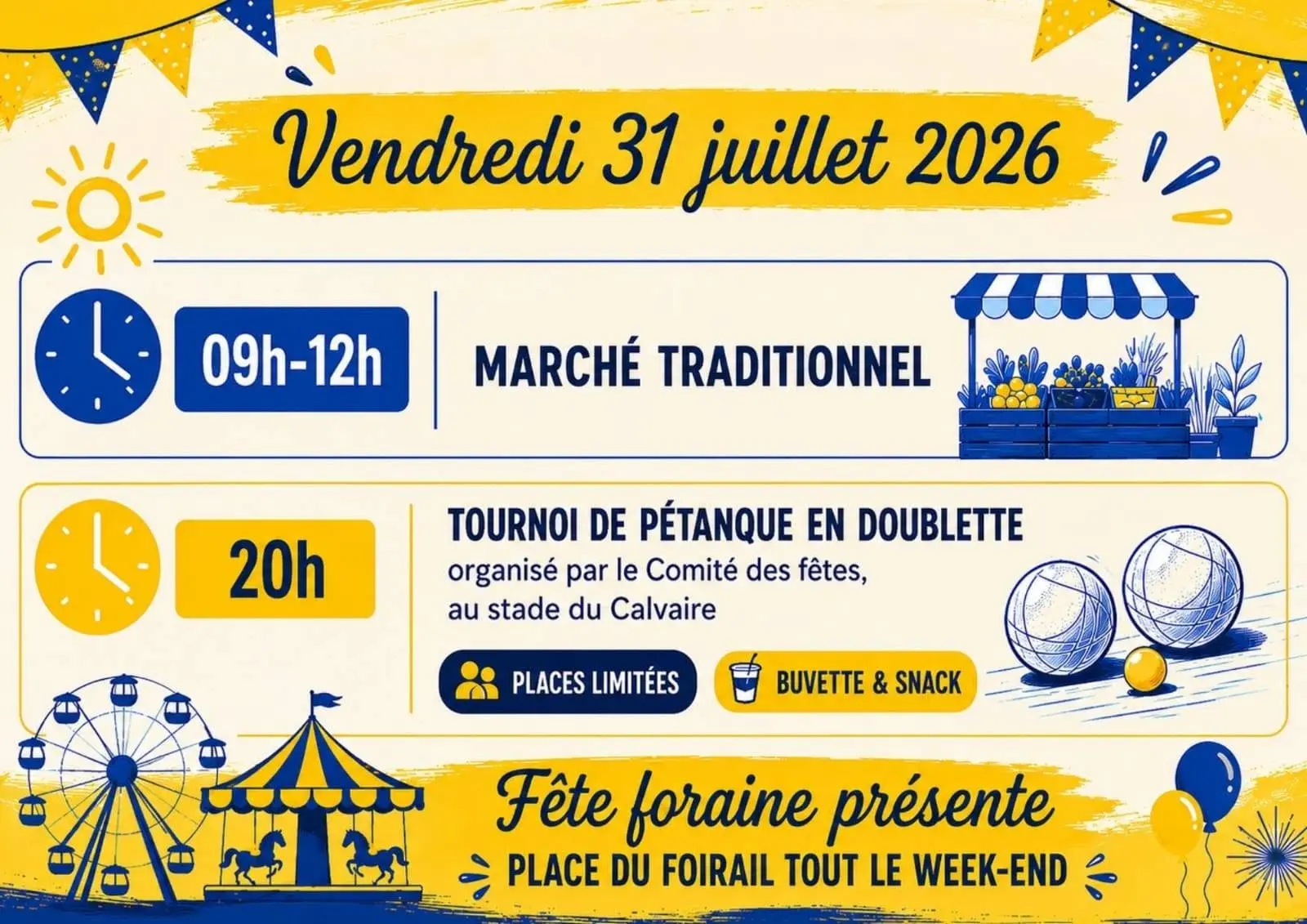 Programme du vendredi