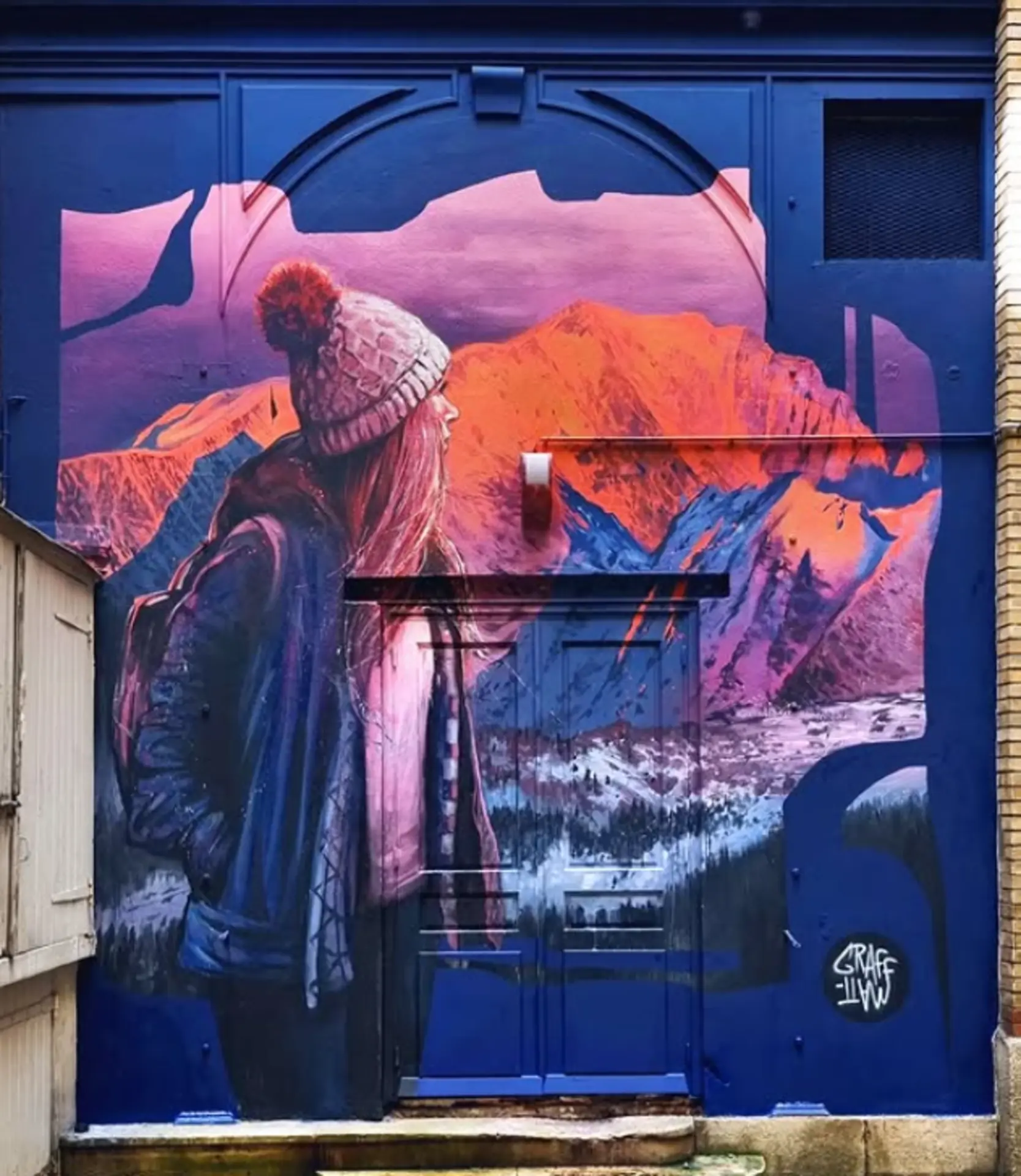 Fresque réalisée par Graff Matt