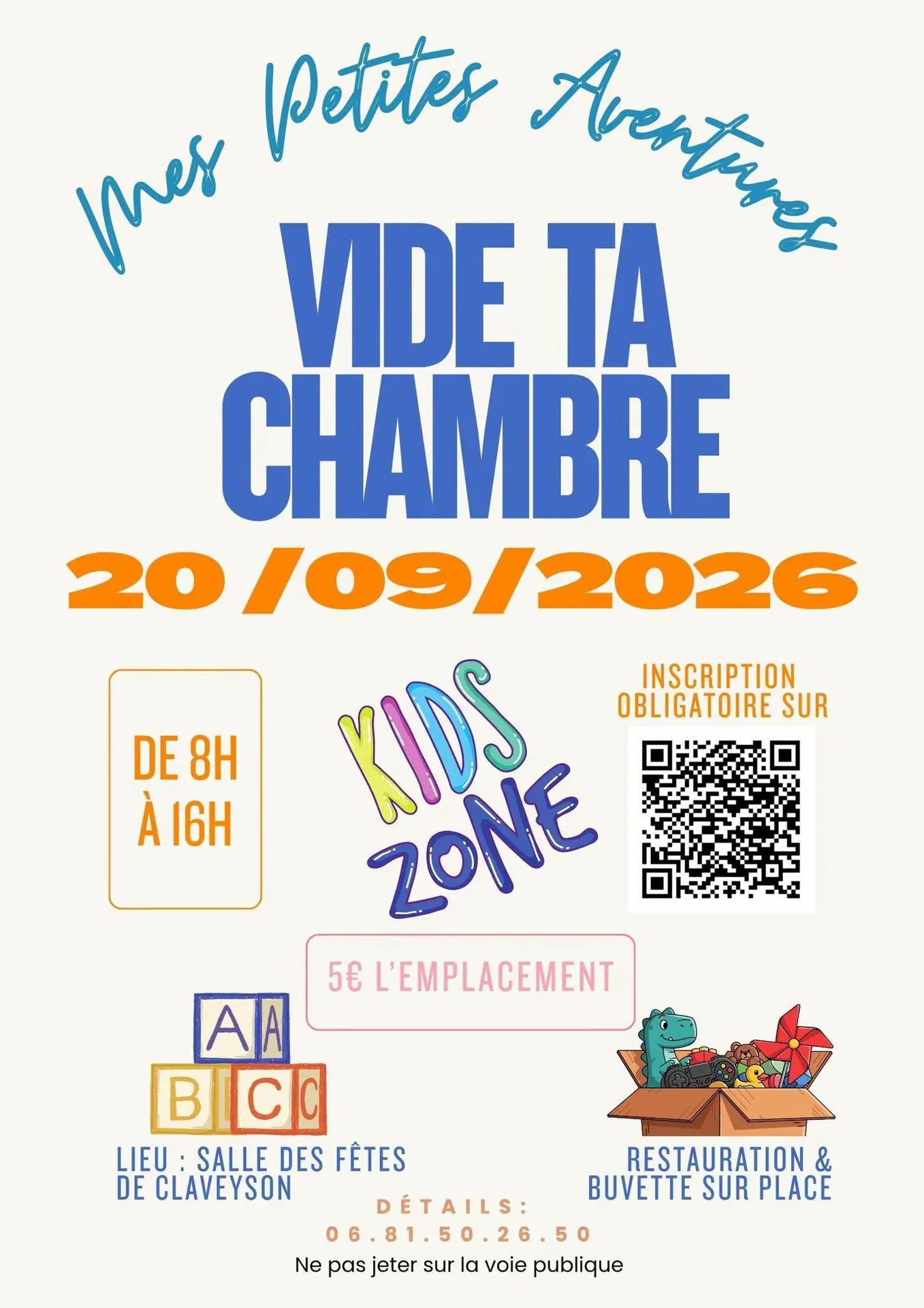 Affiche expliquant l'événement