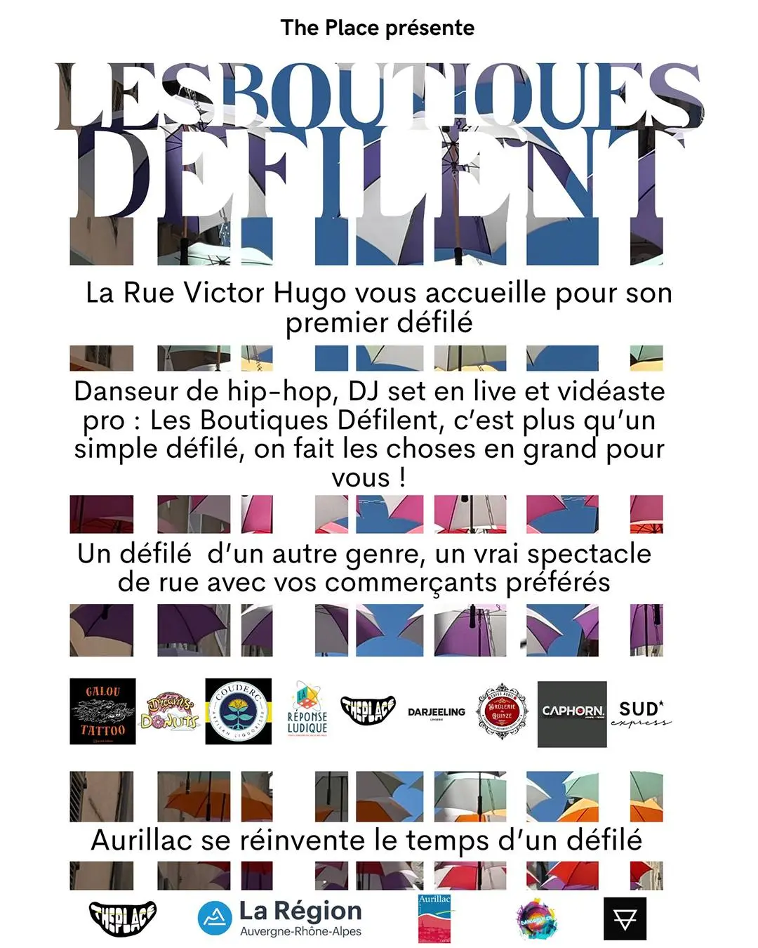 Les boutiques défilent