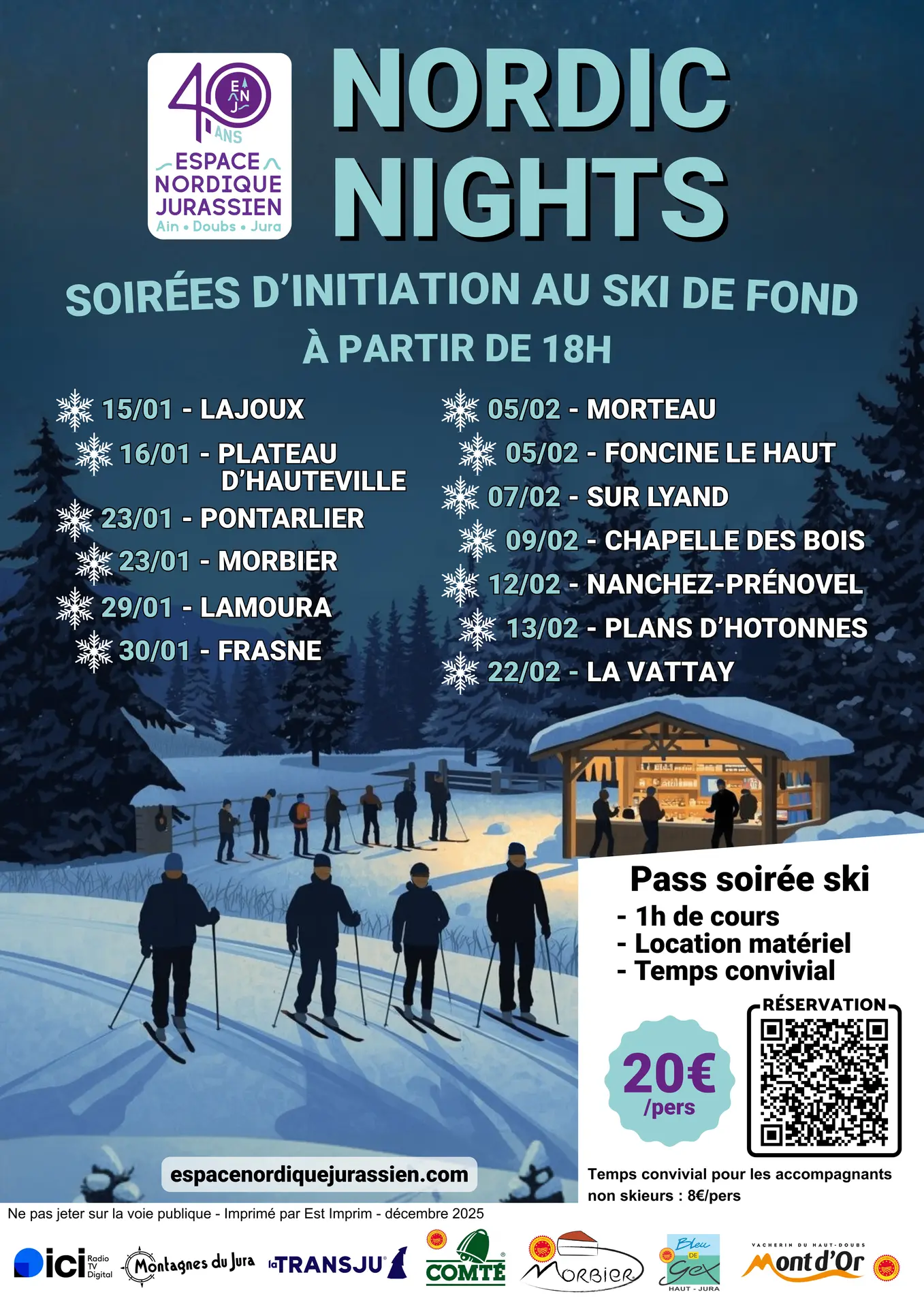 Nordic night aux Plans d'Hotonnes_Haut Valromey