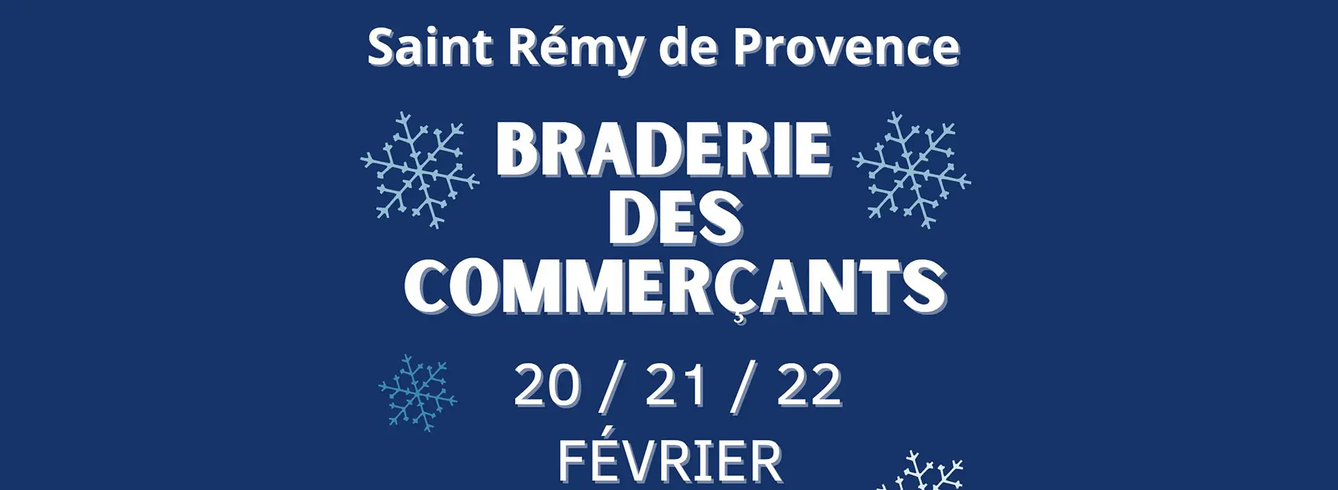 Braderie d'hiver des commerçants à Saint-Rémy-de-Provence