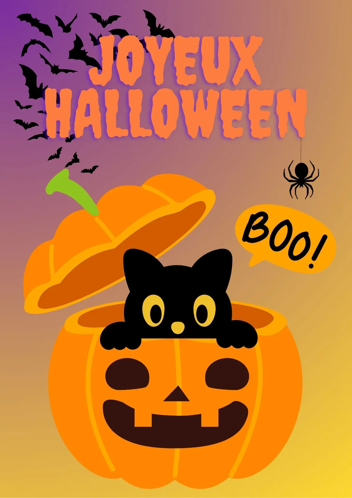 Affiche chat Boo