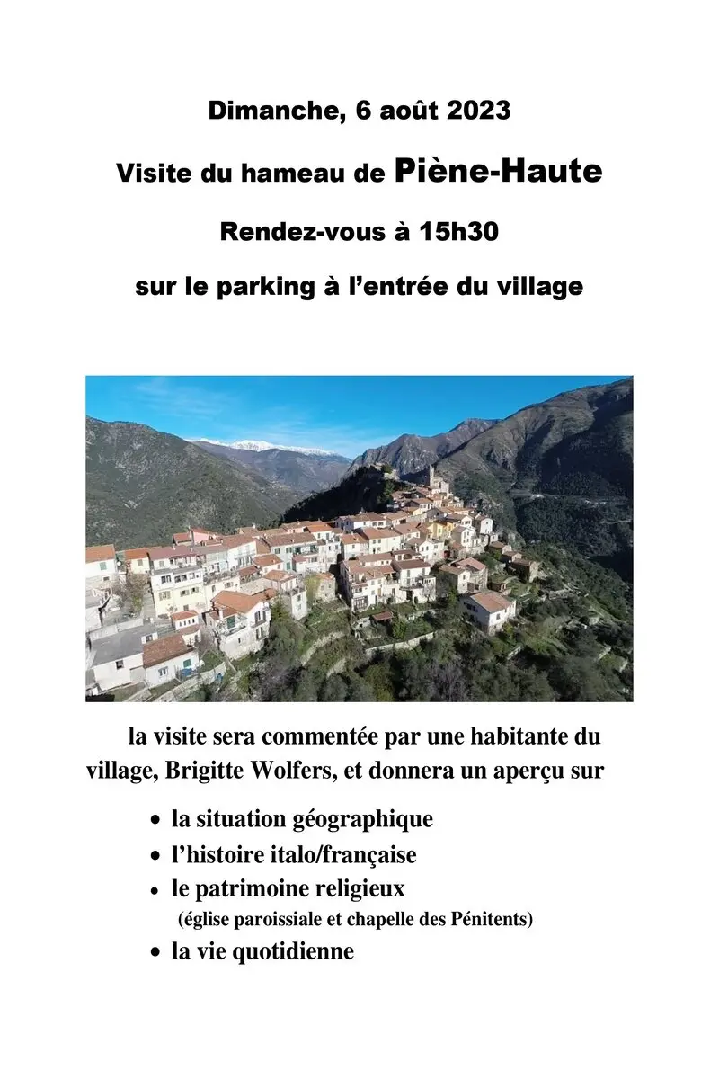 Affiche visite Piène Haute