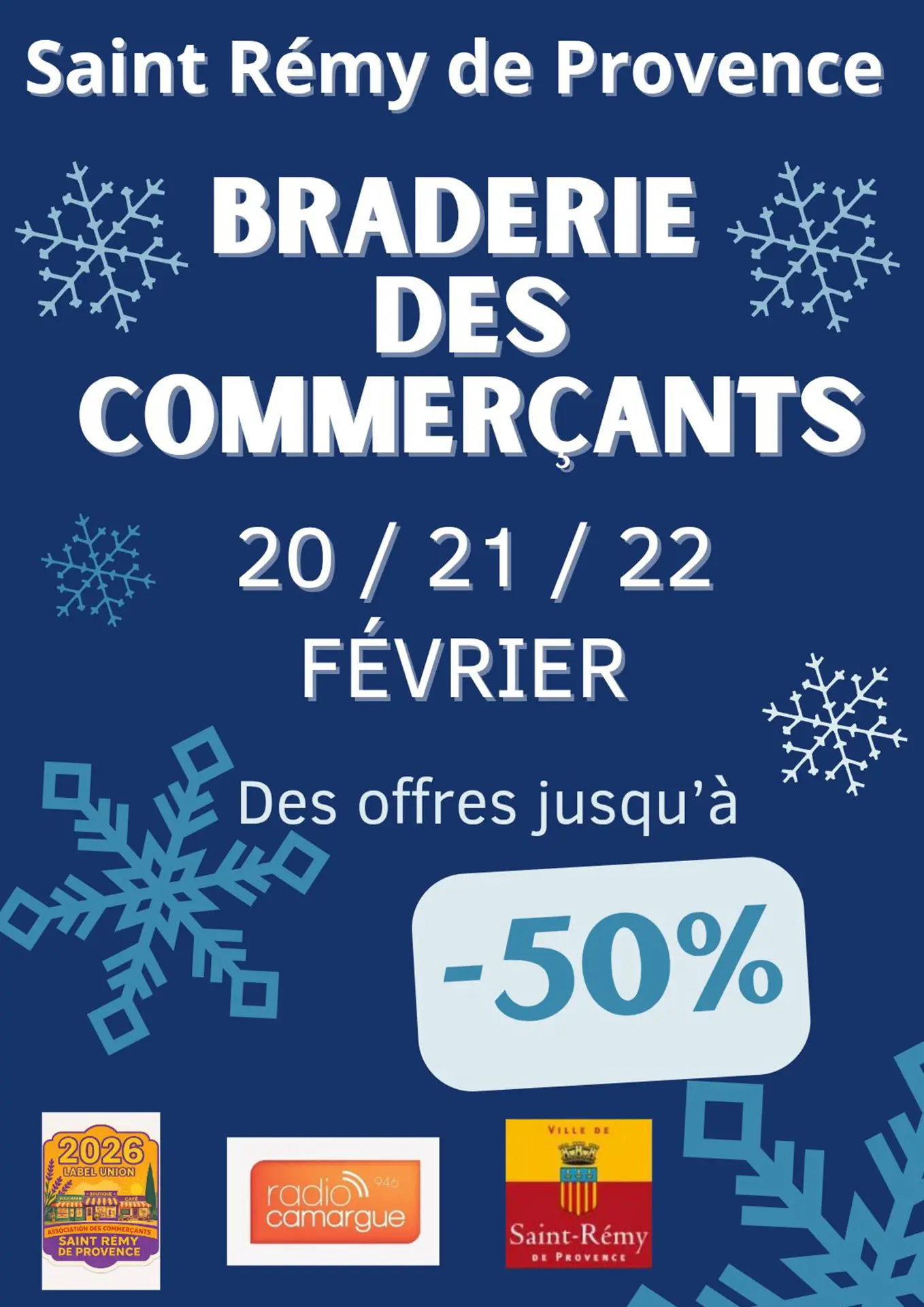 Braderie d'hiver des commerçants à Saint-Rémy-de-Provence