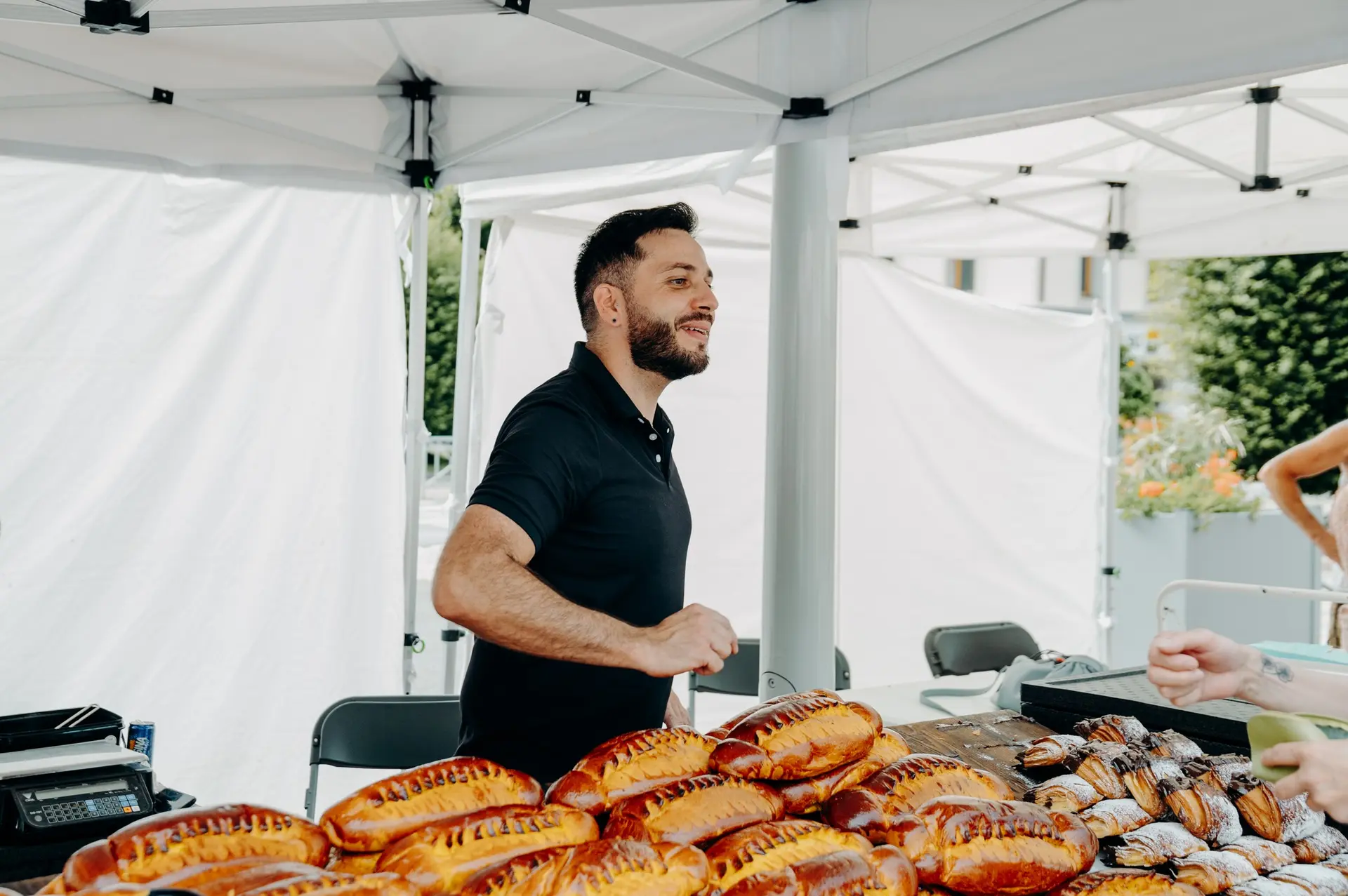 Photo stand brioches