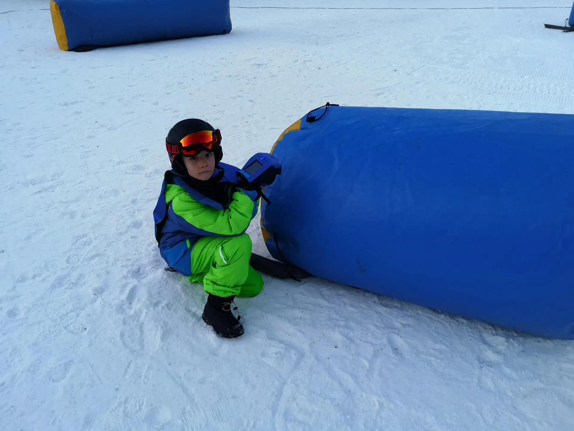 Photo de l'animation sur front de neige