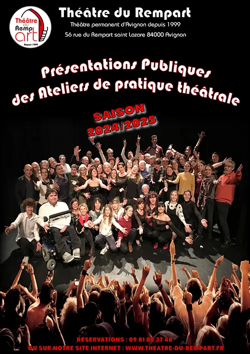 Présentations spectacles ateliers au Théâtre du Rempart