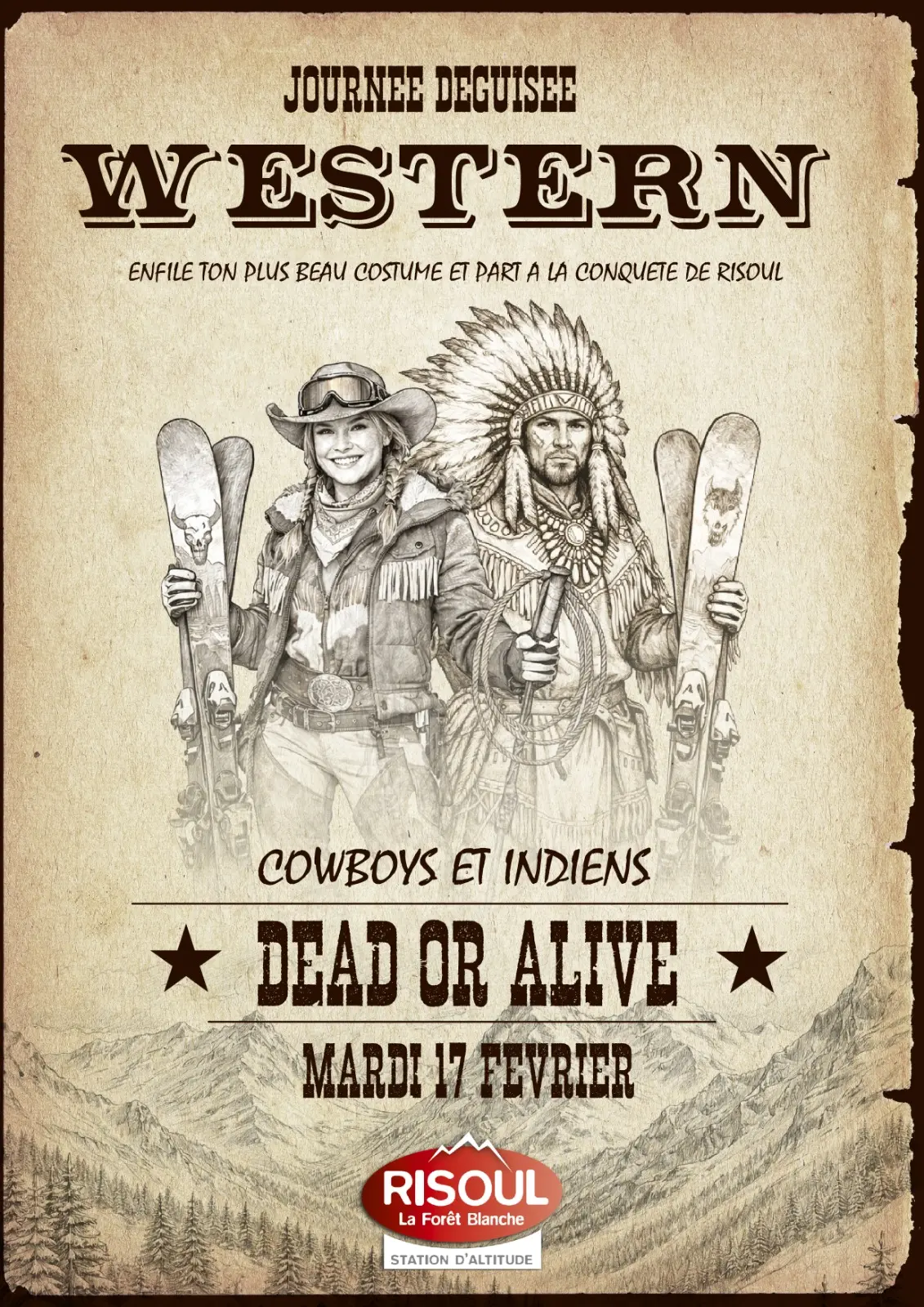 Journée déguisée Western à Risoul_Risoul