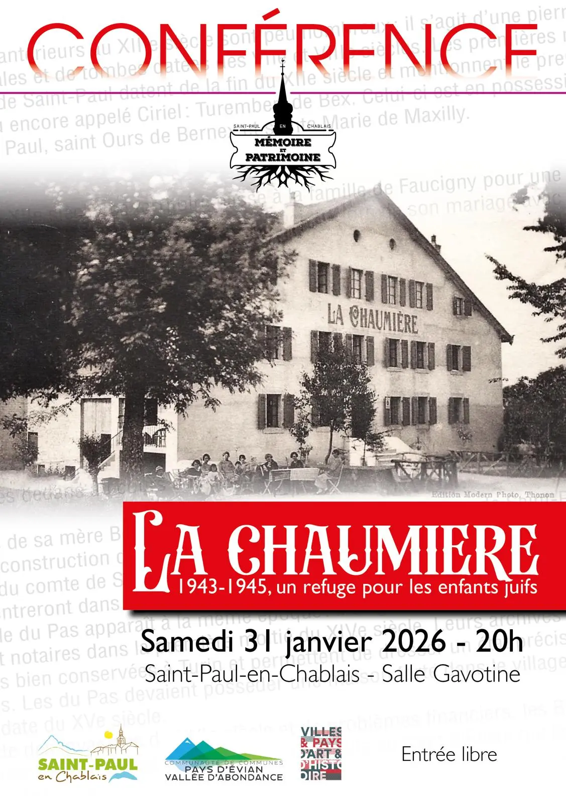 Affiche de la conférence