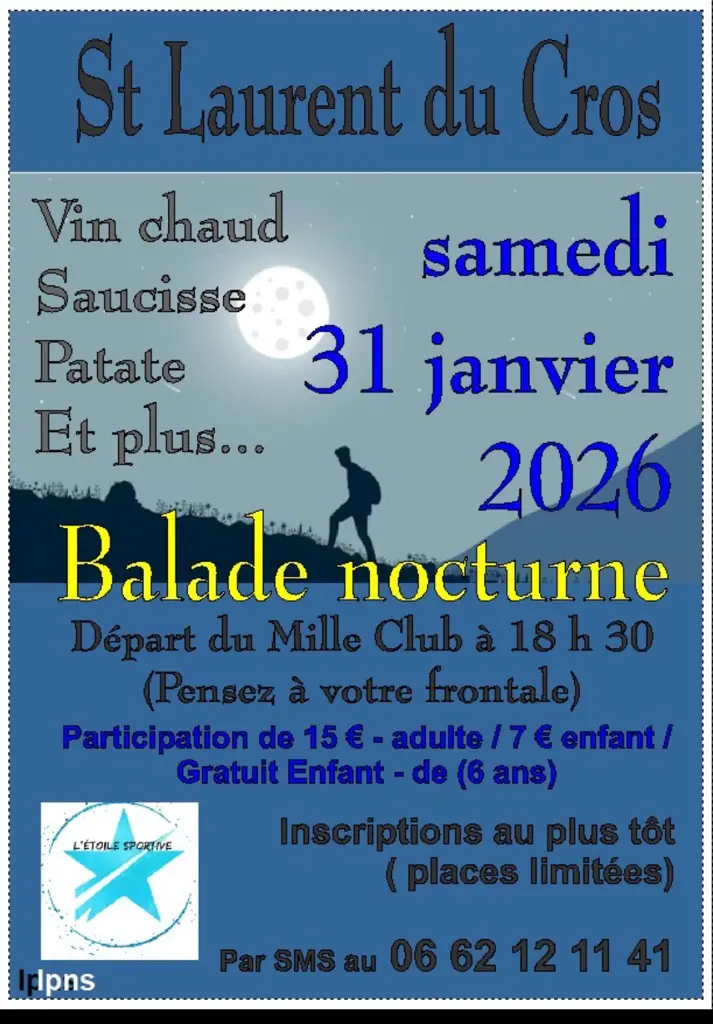 Balade nocturne à Saint-Laurent-du-Cros