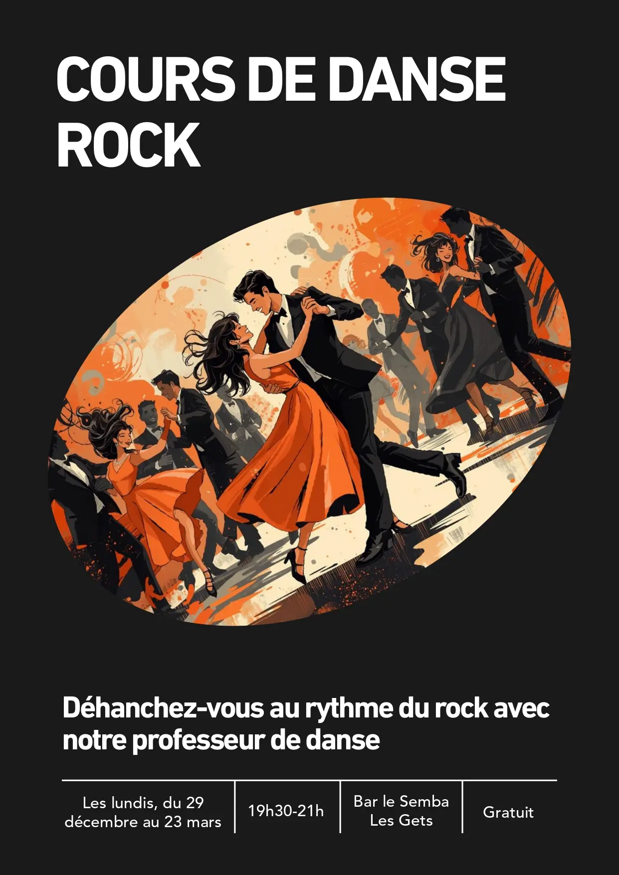 Cours de danse - rock au Semba_Les Gets