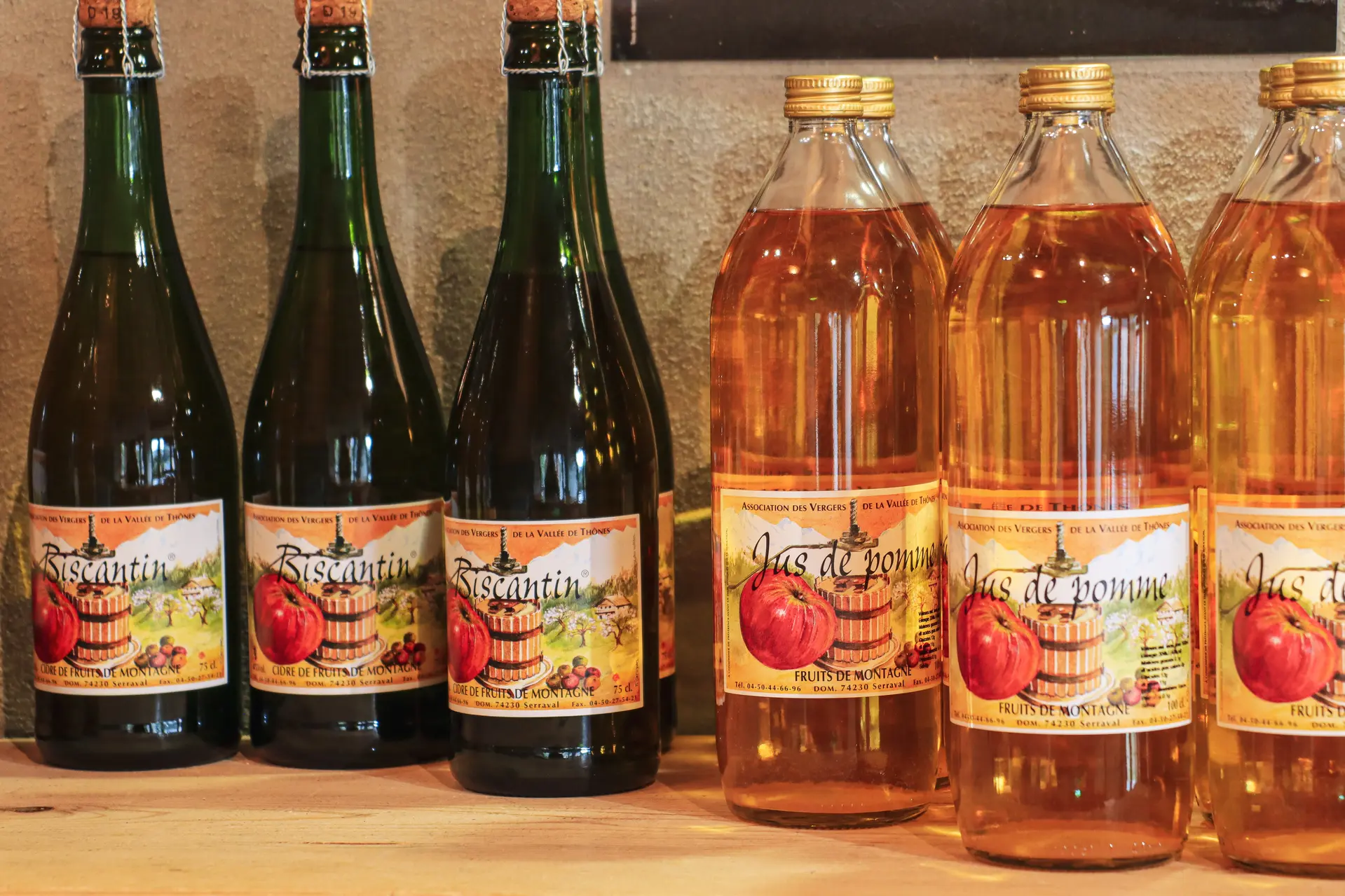 Jus de pomme et Biscantin