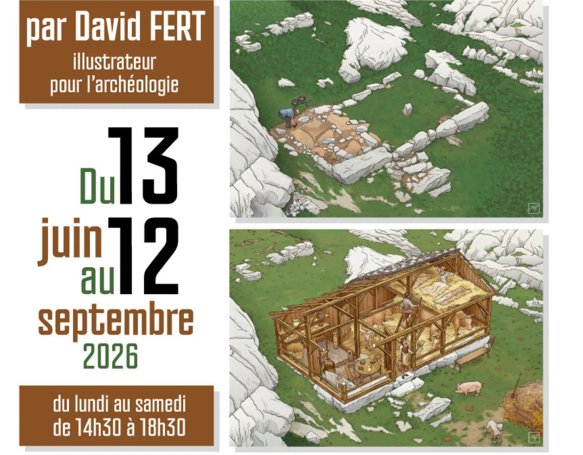 Expo temporaire « DE LA FOUILLE AU DESSIN »_Faverges-Seythenex