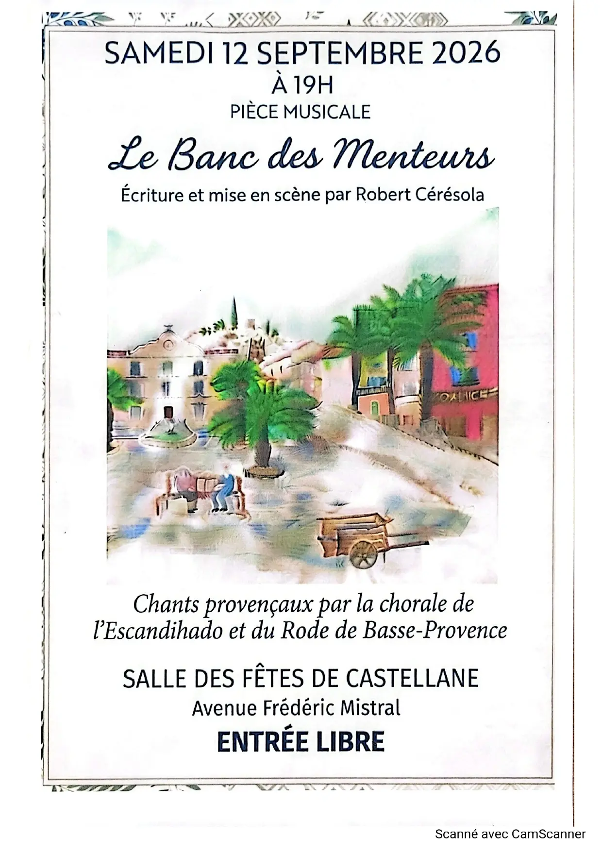 Affiche chants provençaux