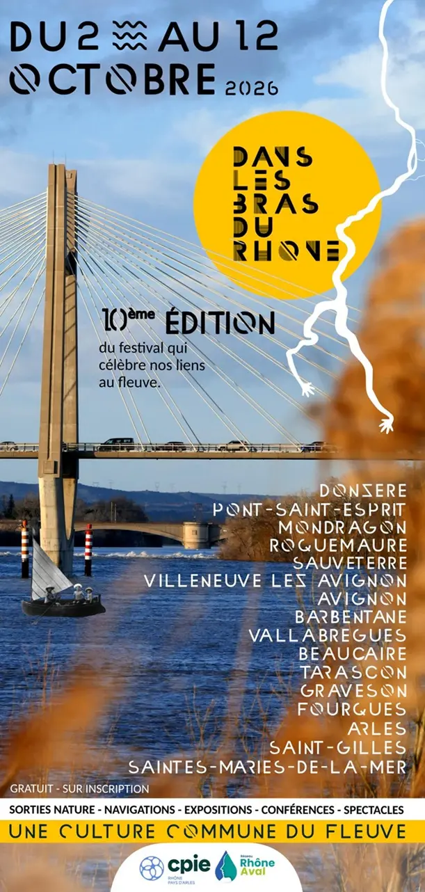 Affiche festival Dans les bras du Rhône