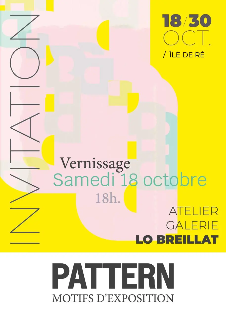 Exposition - PATTERN  Motif d'exposition_La Couarde-sur-Mer