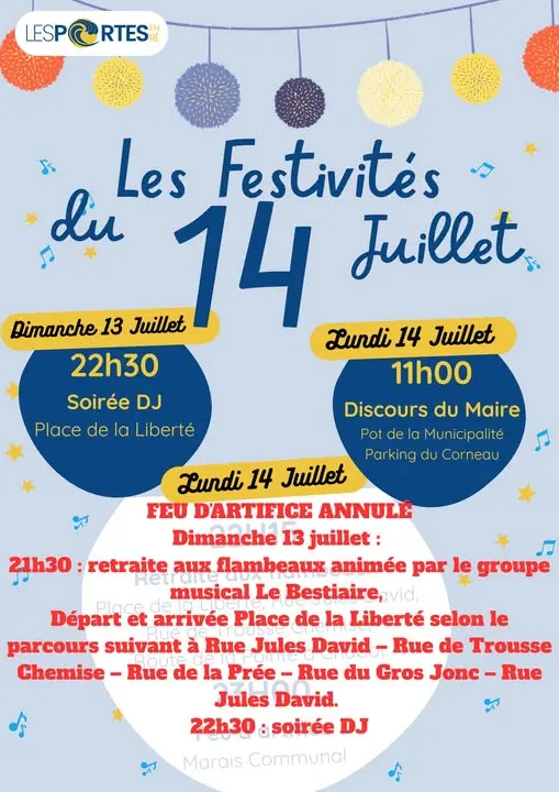 Fête Nationale du 14 juillet (feu d'artifice ANNULÉ)_Les Portes-en-Ré