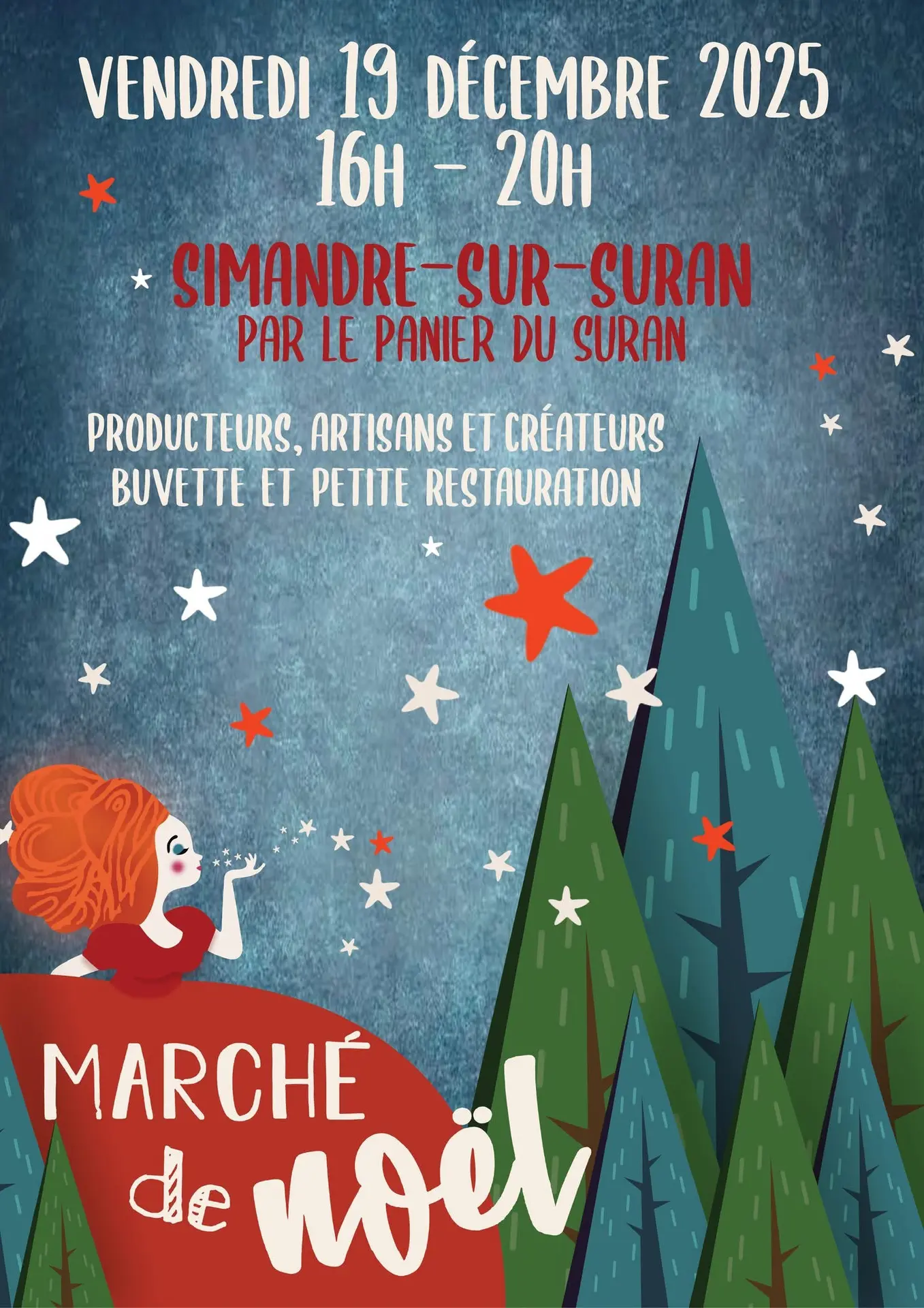 Affiche Marché de Noël