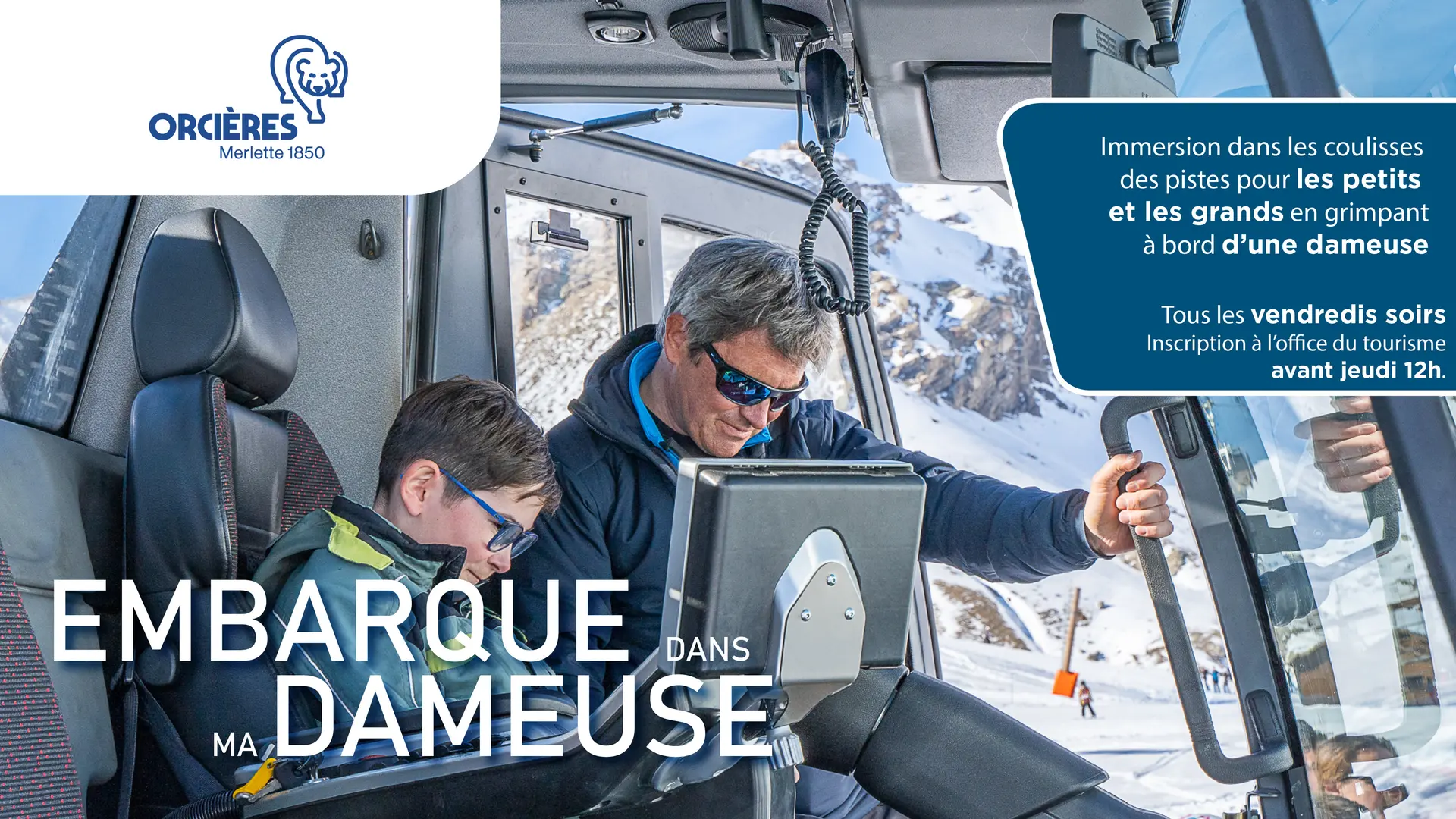 Embarque dans ma dameuse