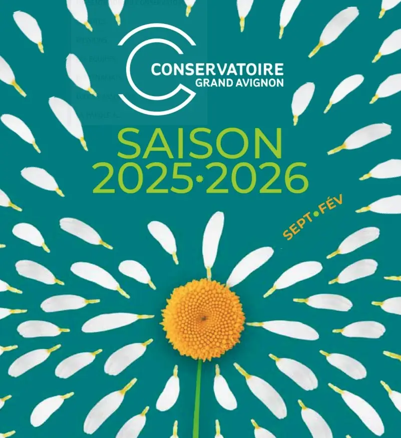 Visuel programme Conservatoire du Grand Avignon saison 2025-2026