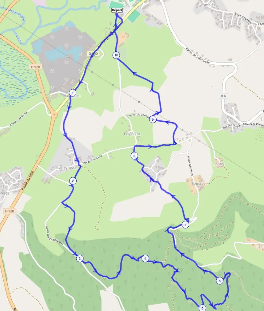 Parcours Randonnée familiale 10km