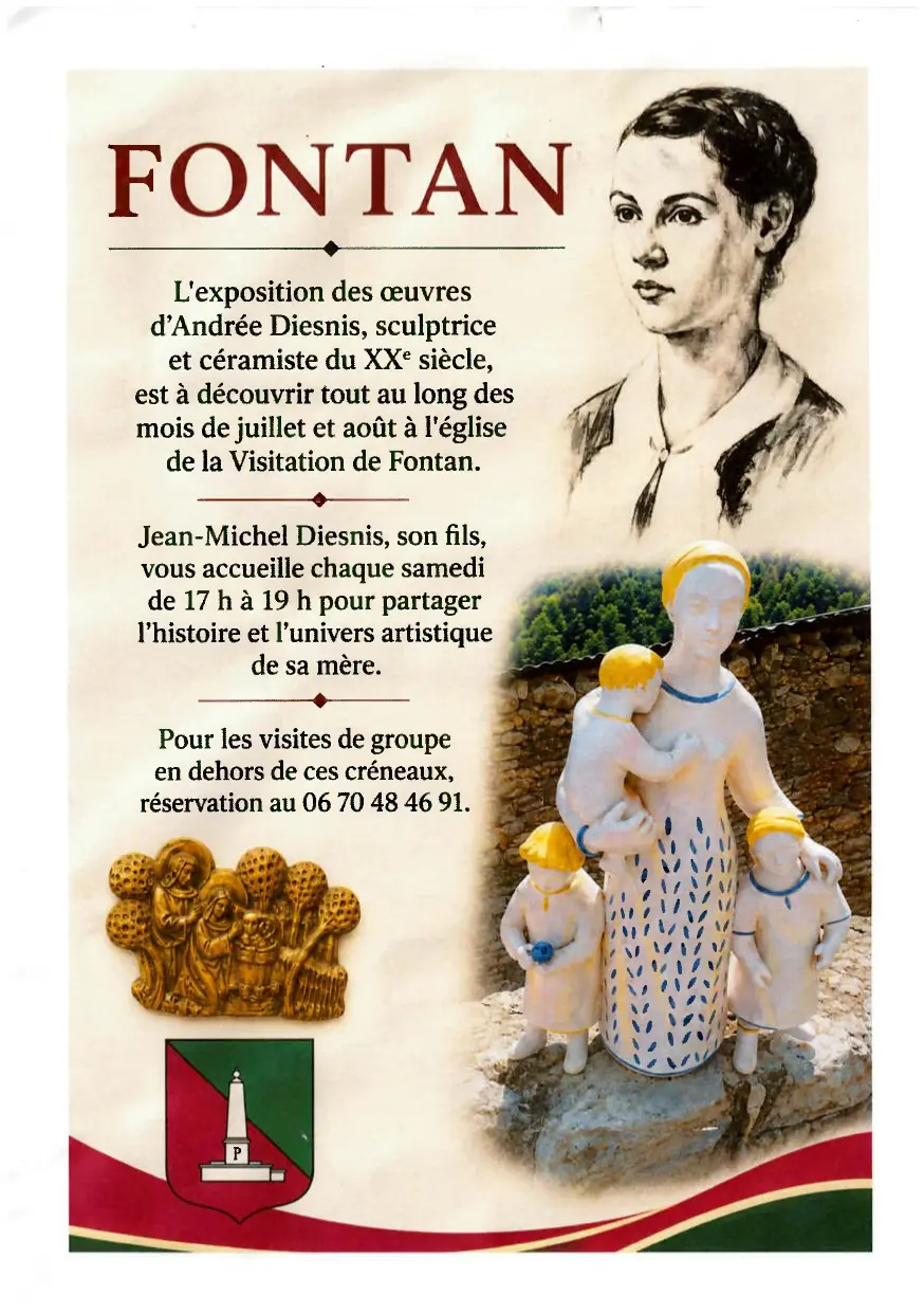 Exposition des oeuvres d'Andrée Diesnis