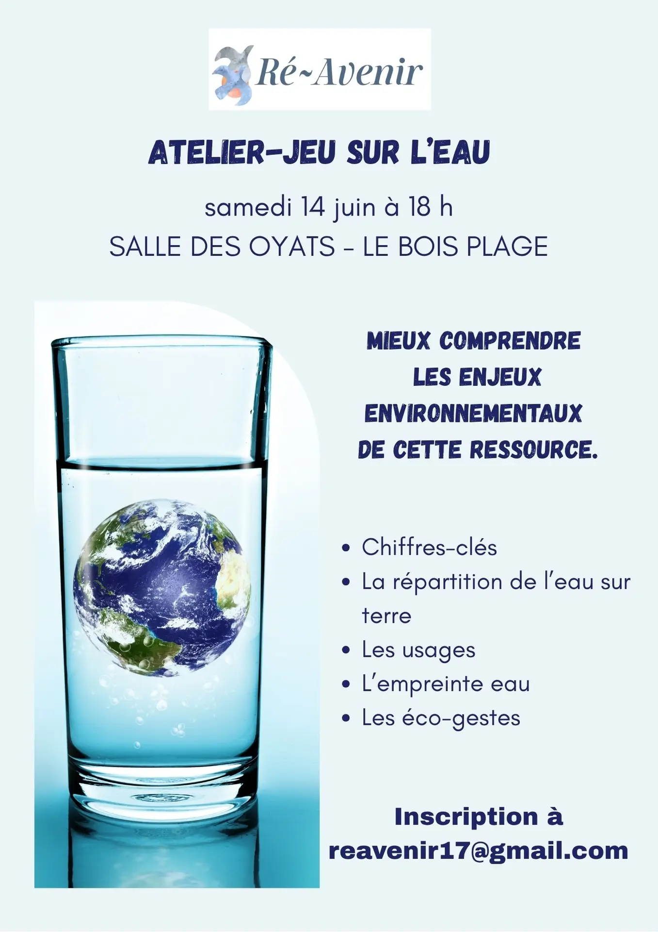 Atelier - Jeu sur l'eau