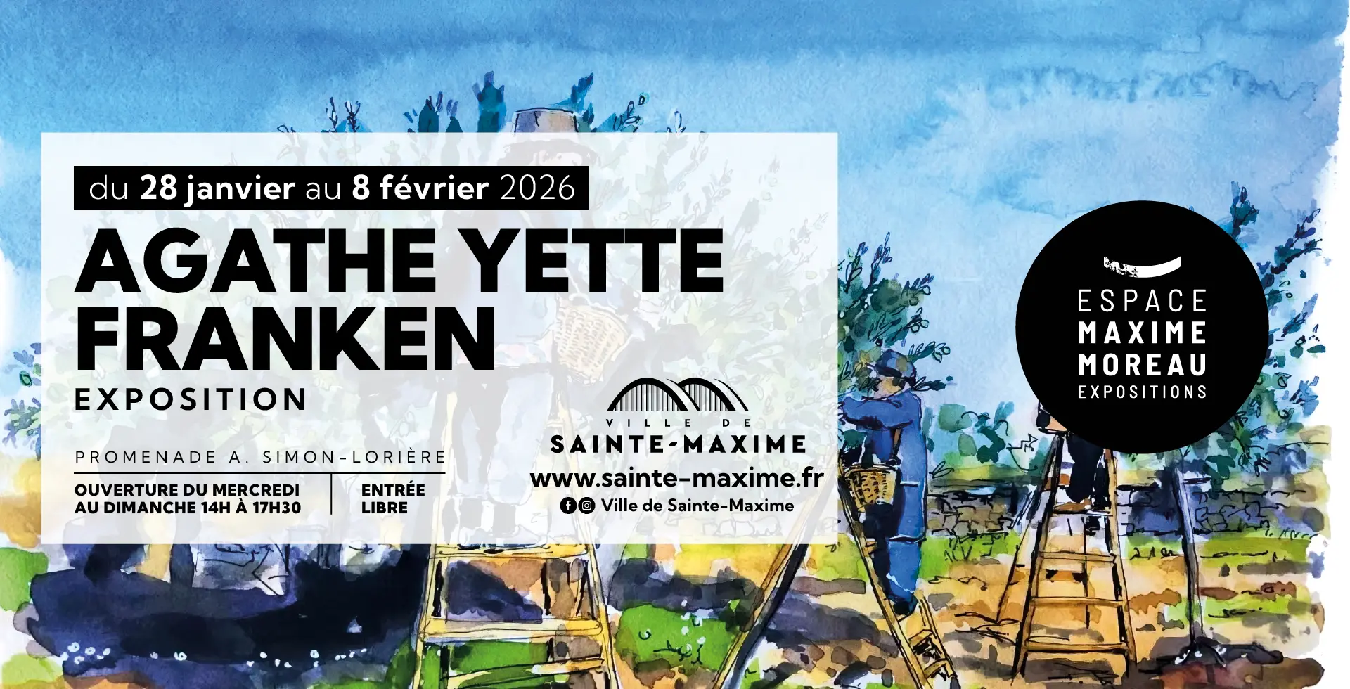 Exposition Agathe Yette Franken - Peinture_Sainte-Maxime