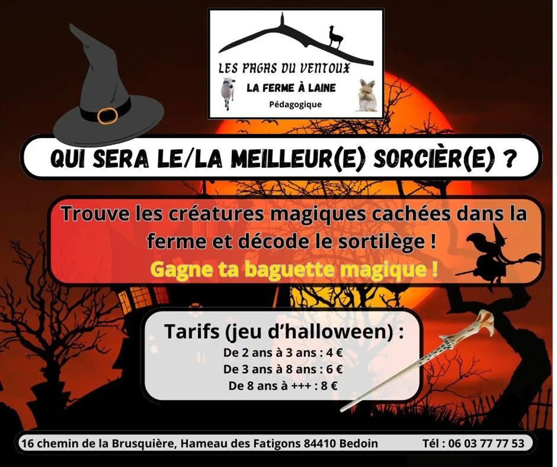 Halloween à la ferme Les Pagas du Ventoux
