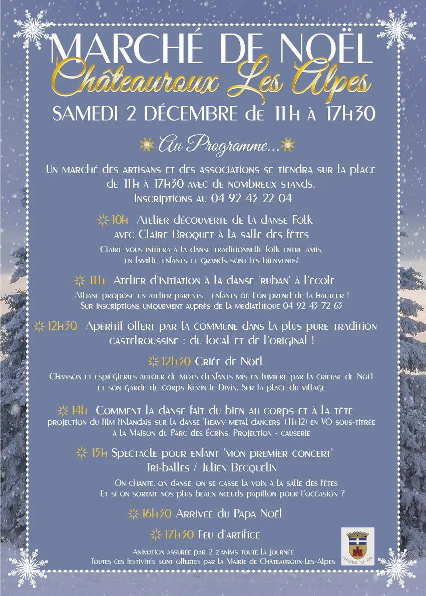 Marché de Noël CHATEAUROUX-LES-ALPES