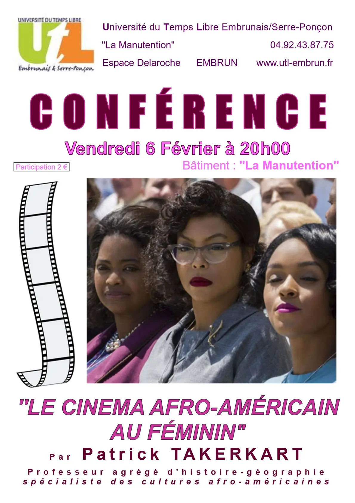 Conférence : le cinema afro-américain au féminin EMBRUN