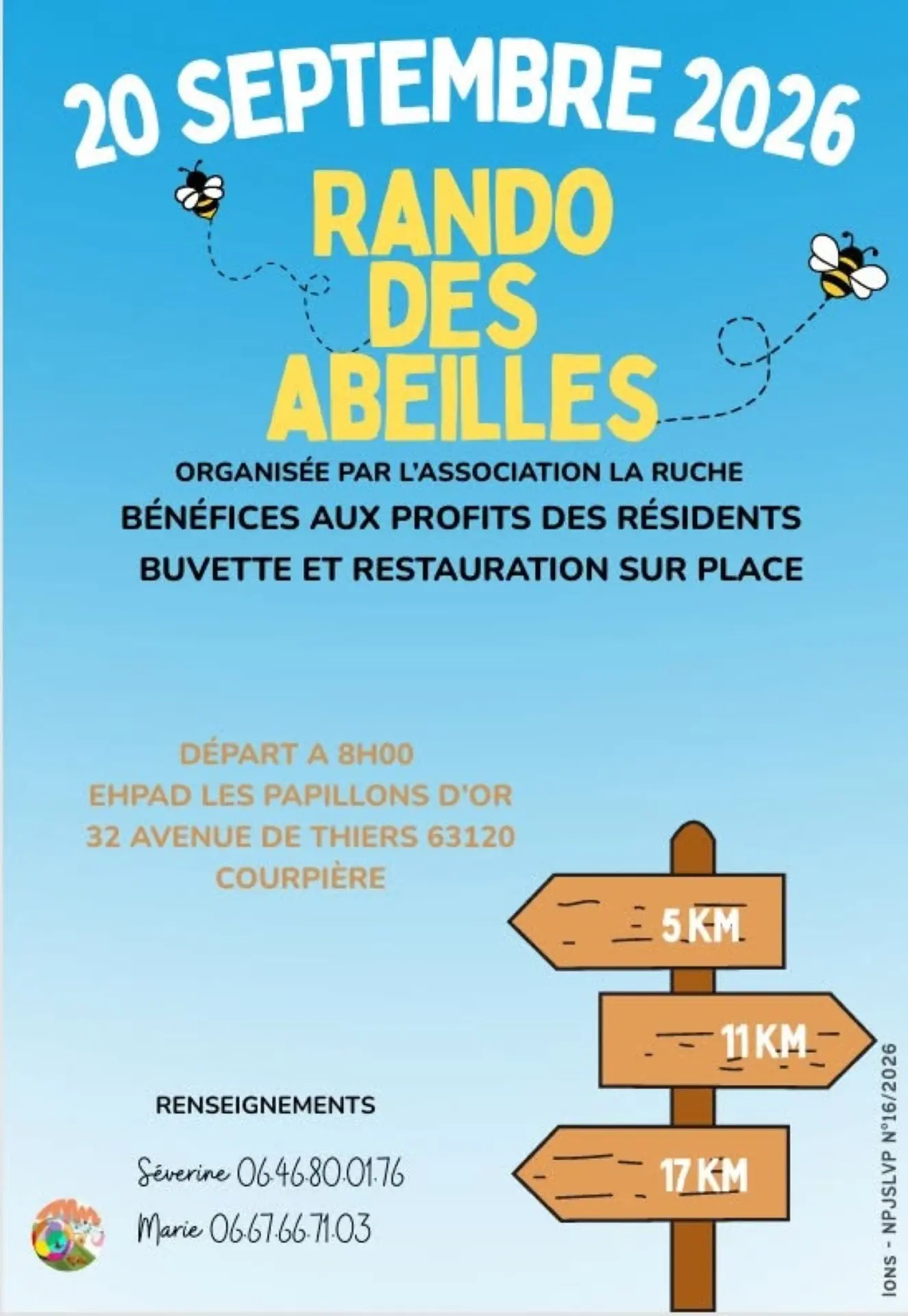 Parcours de 5 km, 11 km ou 17 km, au choix.