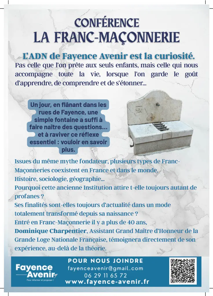 Conférence La Franc-Maçonnerie_Fayence