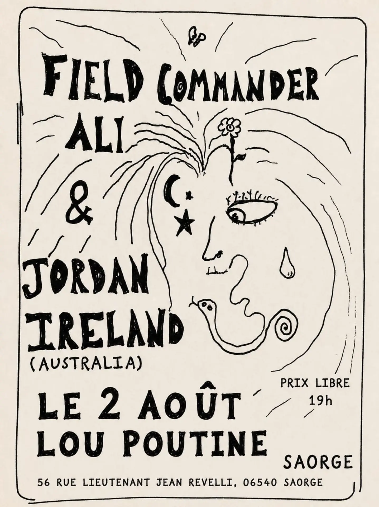 Concert avec  Field Commander Ali et  Jordan Ireland_Saorge