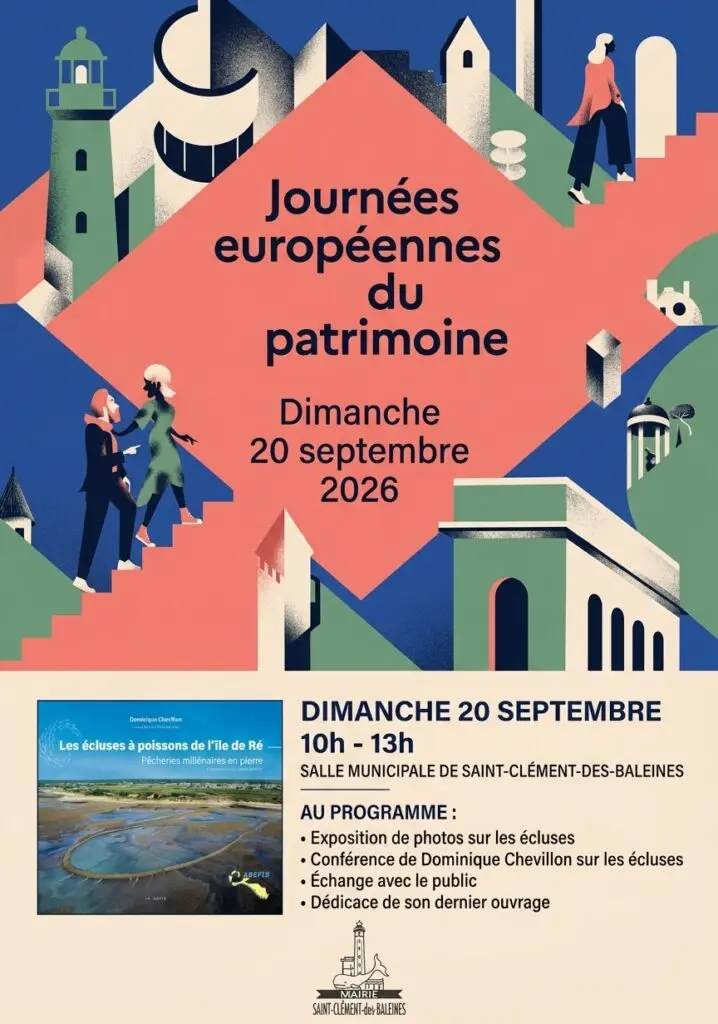 Tage des Kulturerbes – Signierstunde: „Die Fischschleusen der Île de Ré“_Saint-Clément-des-Baleines