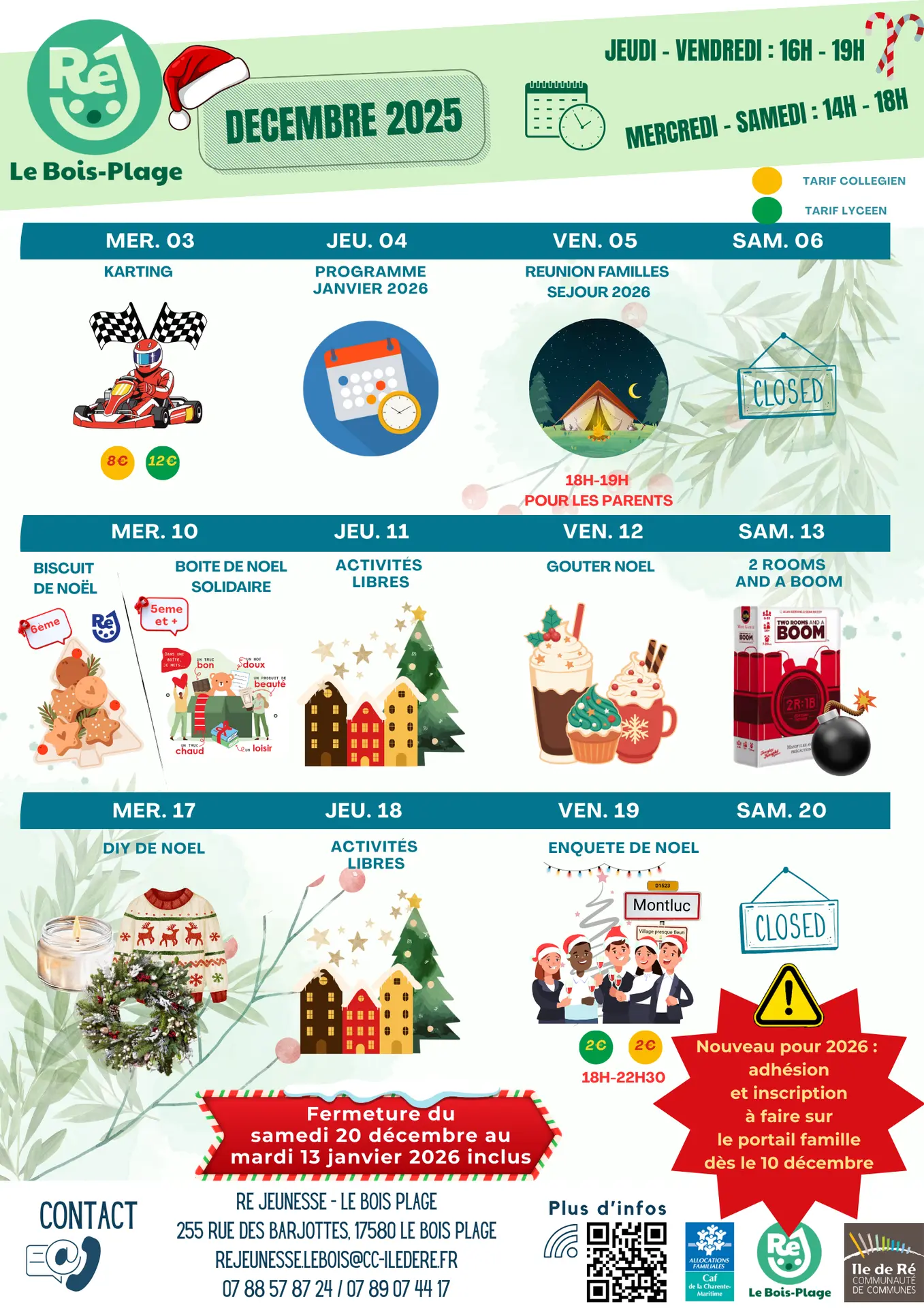 Ré Jeunesse events in Bois-Plage-en-Ré - December_Le Bois-Plage-en-Ré